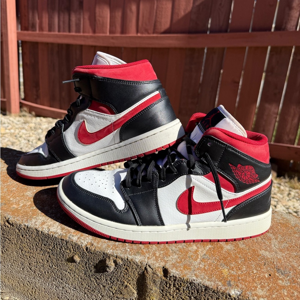 Air Jordan Black and Red Sneakers